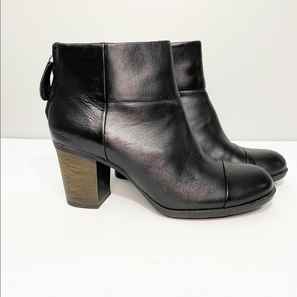 Clarks Shoes - Clarks | Enfield Tess Black Heeled Booties 6.5
